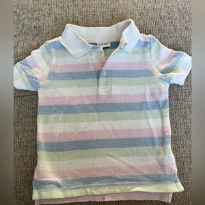 Janie and Jack Pastel Striped Polo Shirt